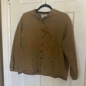 Loup Green Max Button Up blouse